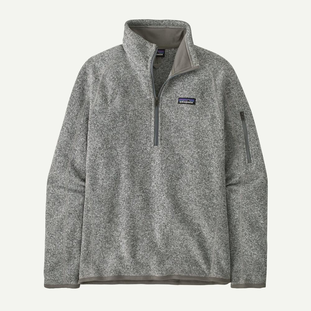 Patagonia Birch White Women's Better Sweater 1/4 Quarter Zip Fleece Pullover M